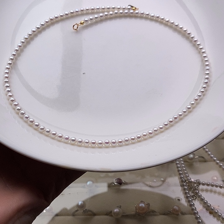 银S925镶嵌颈饰淡水珍珠淡水珍珠项链200