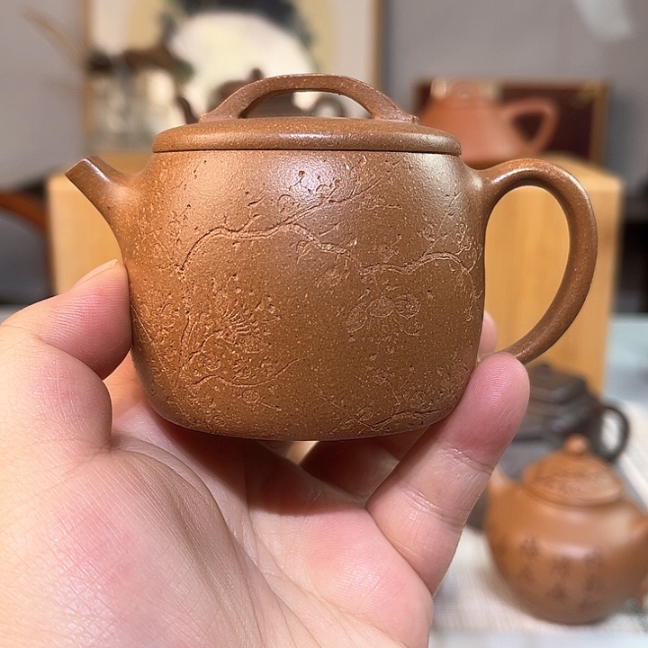 紫砂茶壶汉瓦，容量130