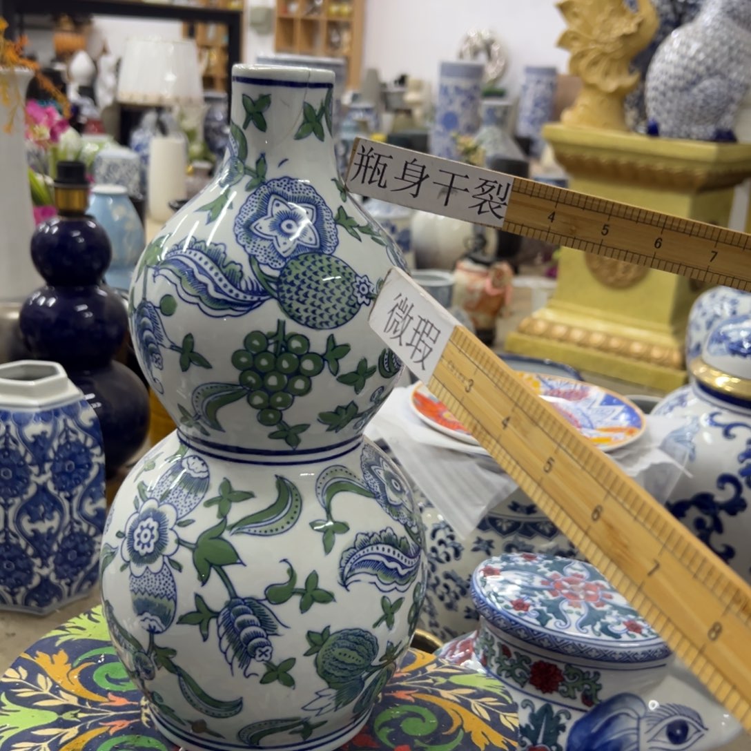 瓷片微瑕青花瓷器工艺难得