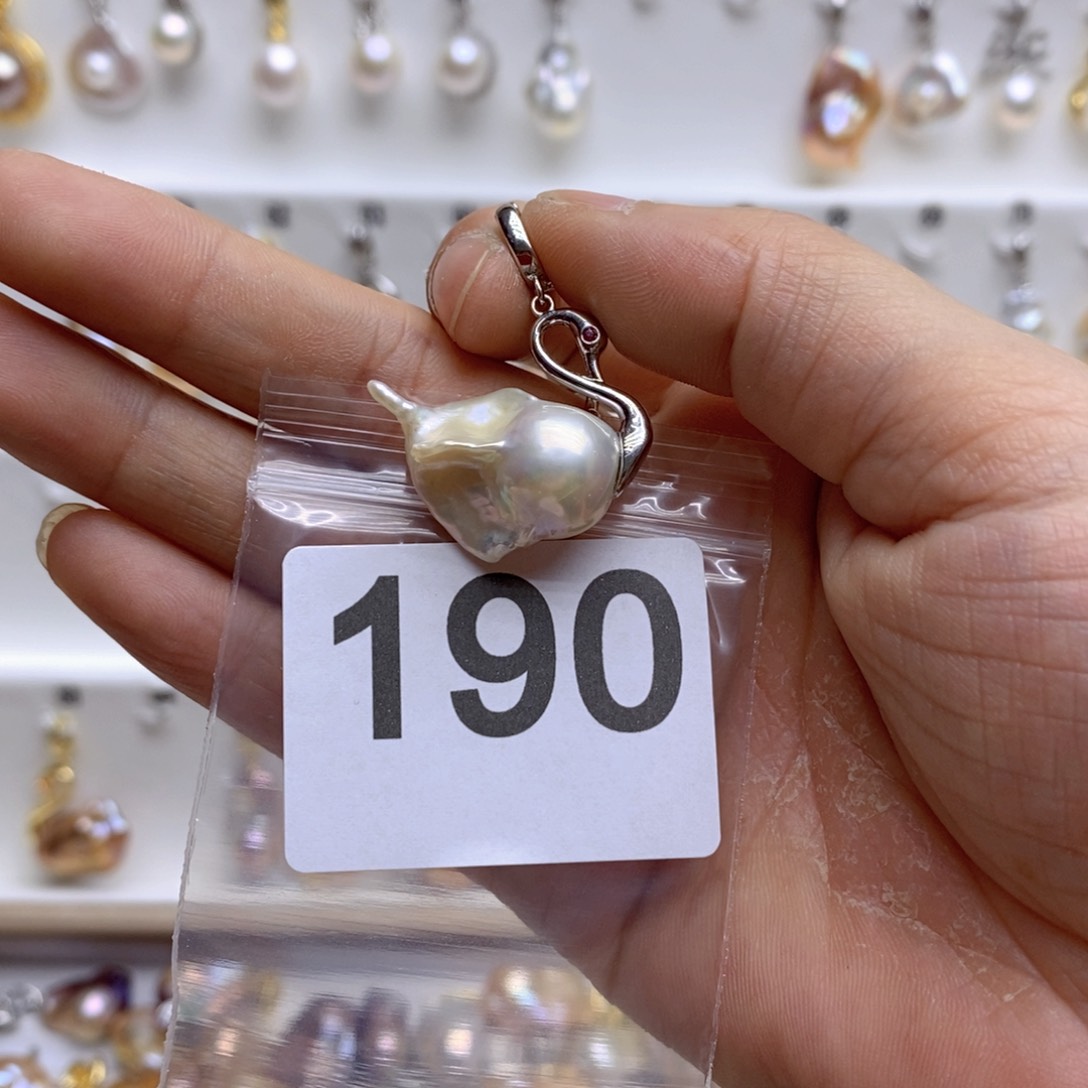 淡水珍珠颈饰银S925镶嵌190