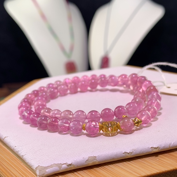 双色碧玺手链未镶嵌