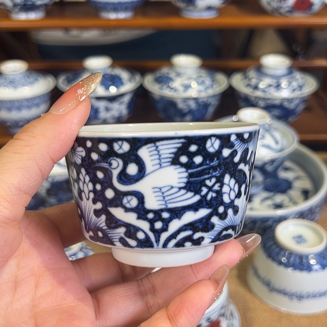 沐朴堂元青花杯杯