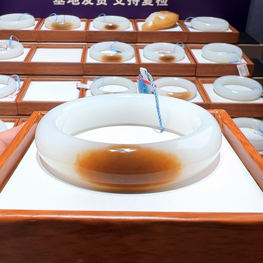 和田玉定金手镯56/57未镶嵌