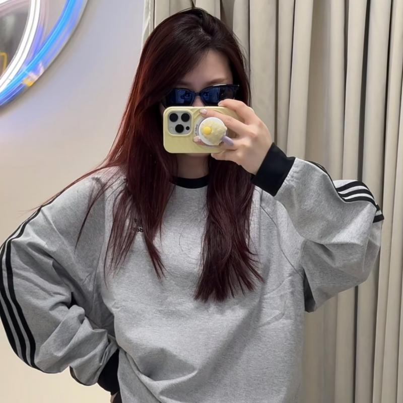 【奥莱撤柜】男女同款春秋季纯棉休闲时尚卫衣情侣百搭长袖运动T