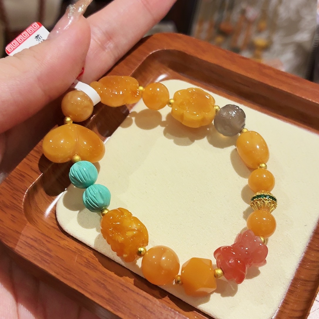 蜜蜡未镶嵌手链手串