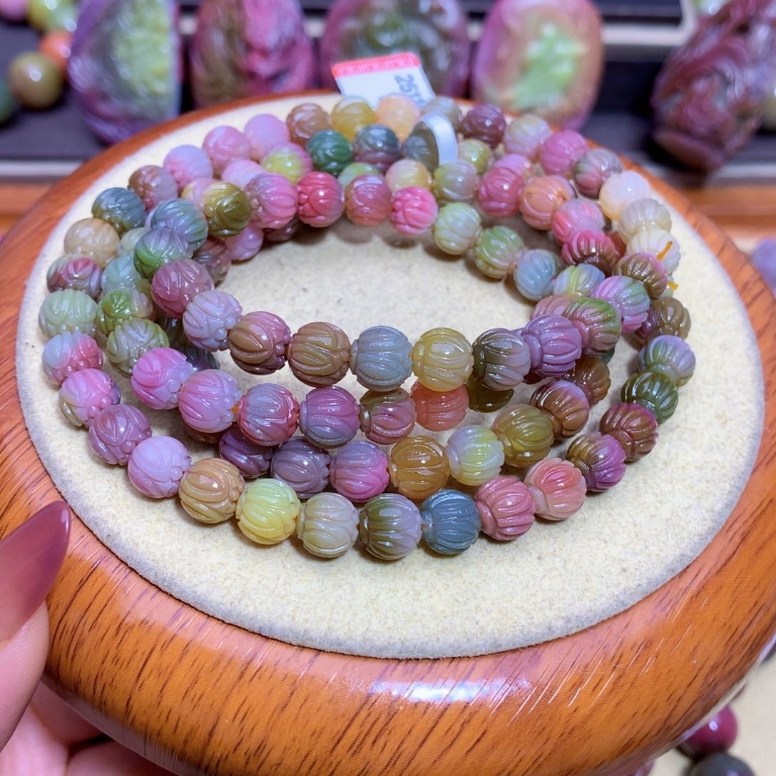 玛瑙手链未镶嵌猫***尼盐源