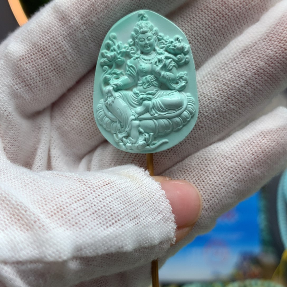 绿松石挂件未镶嵌