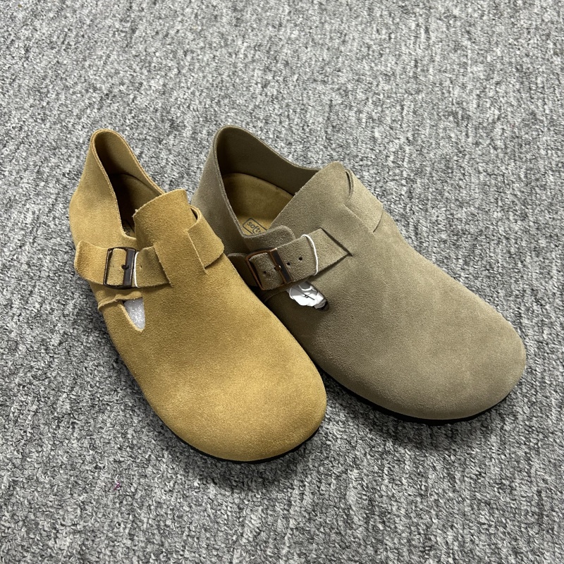 时尚休闲百搭外穿厚底女鞋女鞋深口单鞋小牛皮-0157