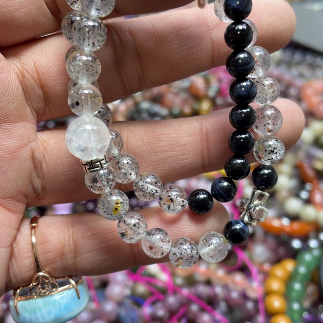 紫晶颈饰银S800镀金镶嵌