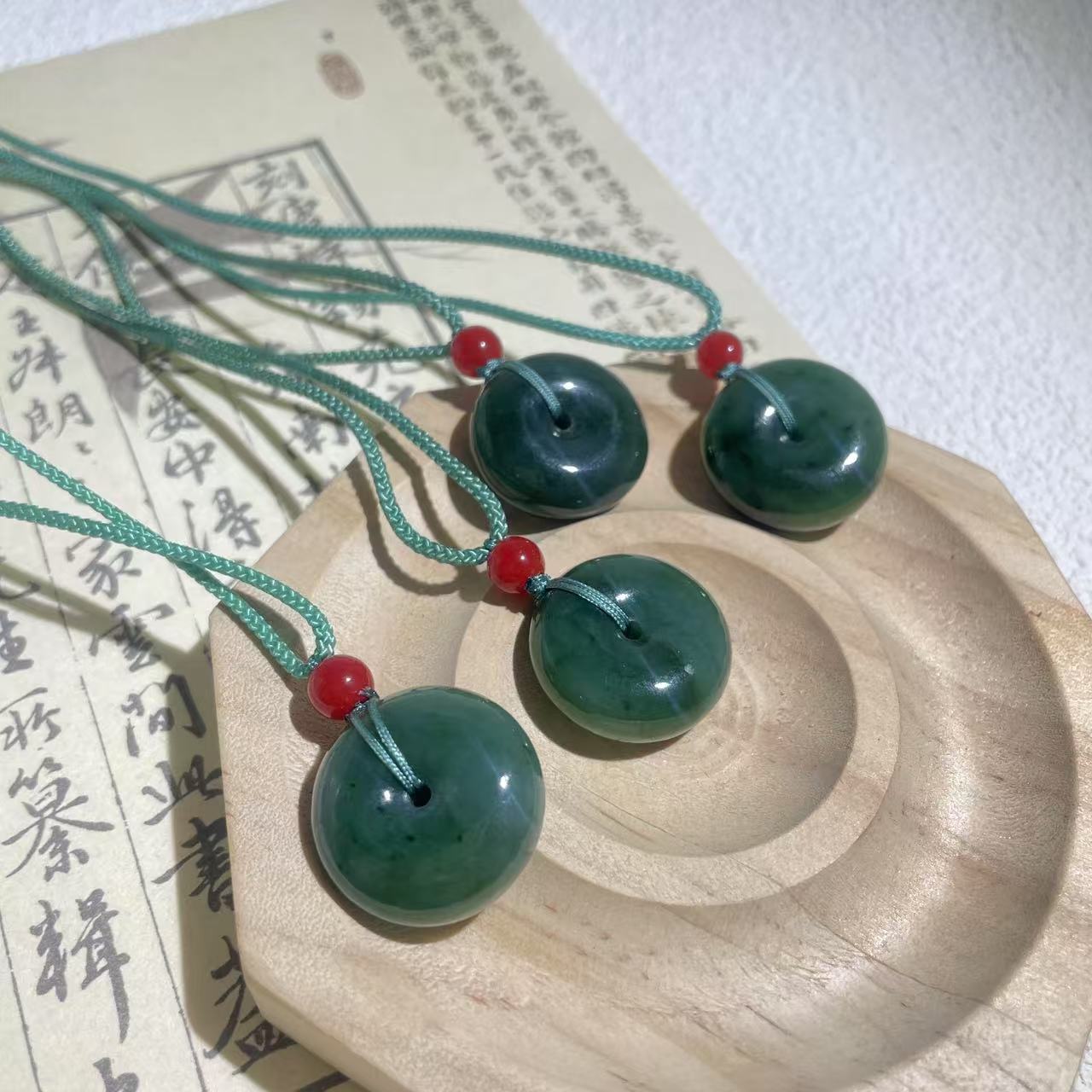 天然和田玉平安扣吊坠 多样性发货拍一发一 H445