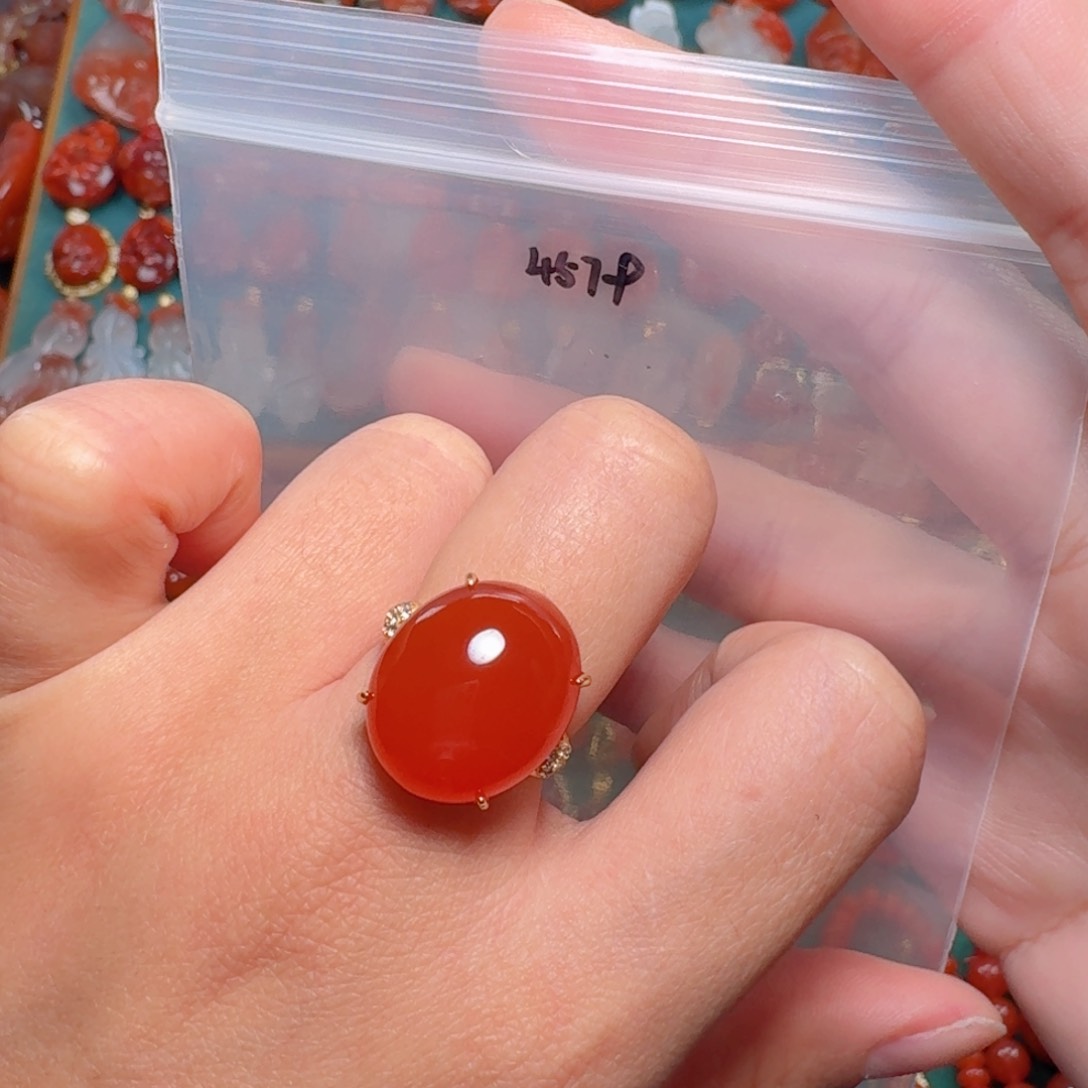 南红玛瑙南红银S925镶嵌