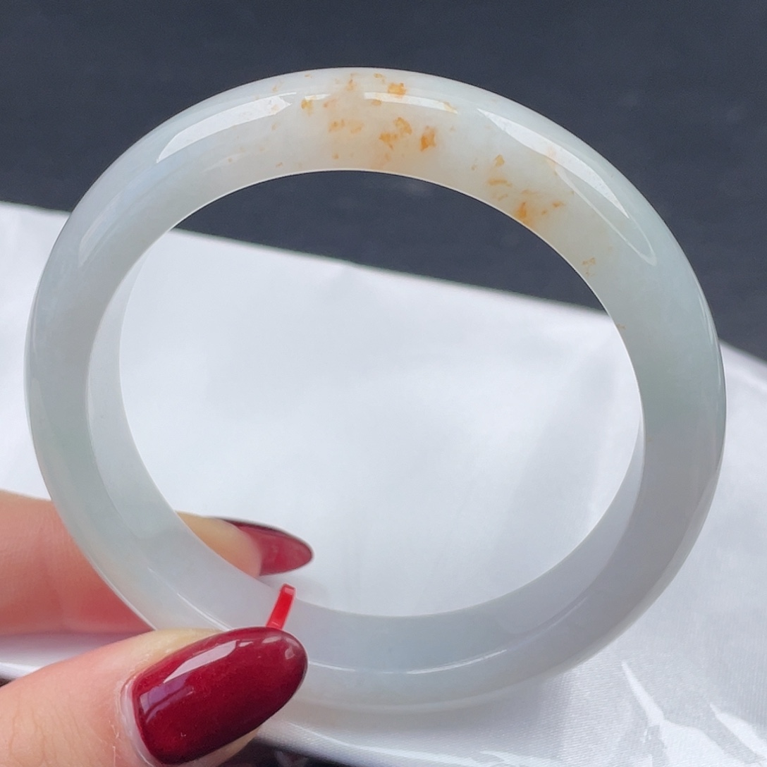 翡翠未镶嵌手镯56圈口