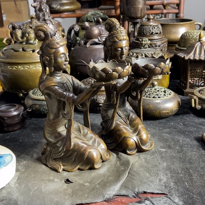 铜器工艺品摆件香炉摆件