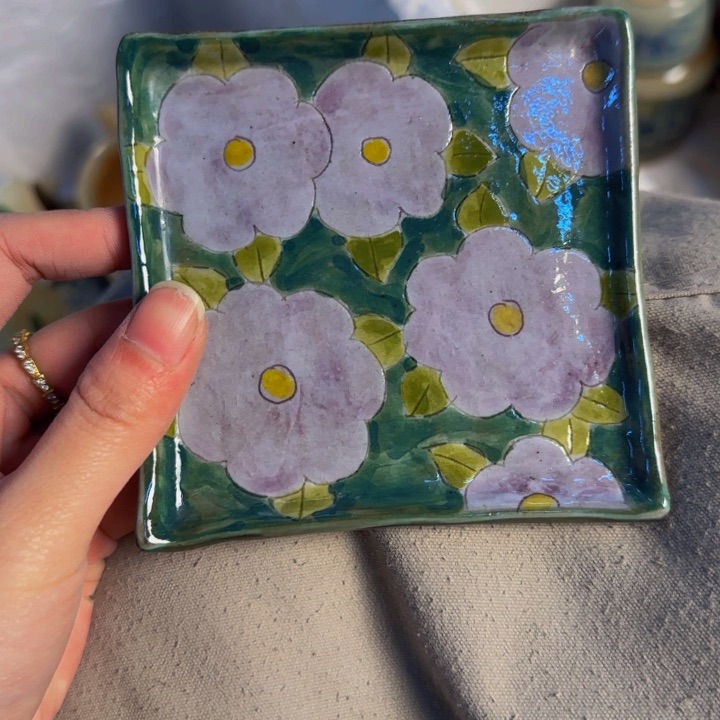 瓷片景德镇陶瓷手工手绘