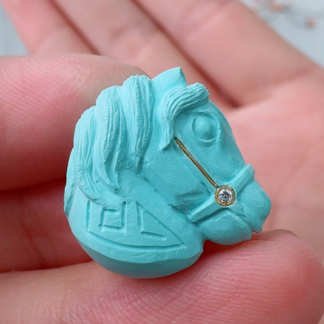 未镶嵌绿松石珠宝奇石