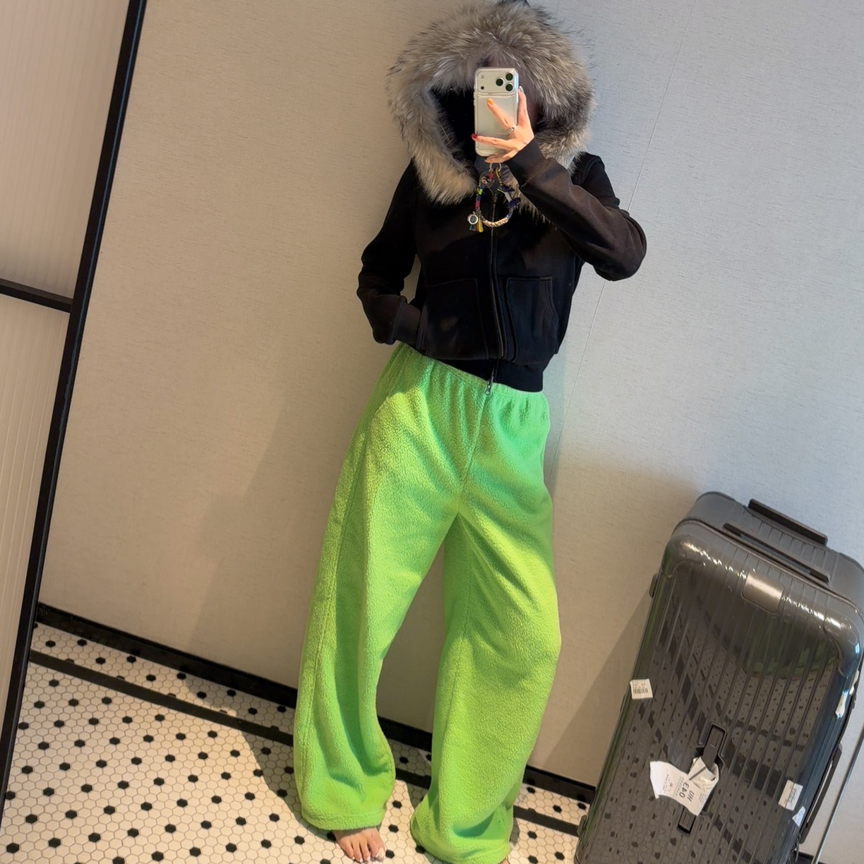 ZHOUFAFA l 冬季摇粒绒束脚保暖裤