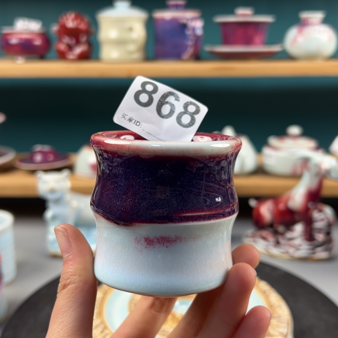 瓷片全品无暇主人杯纯手工