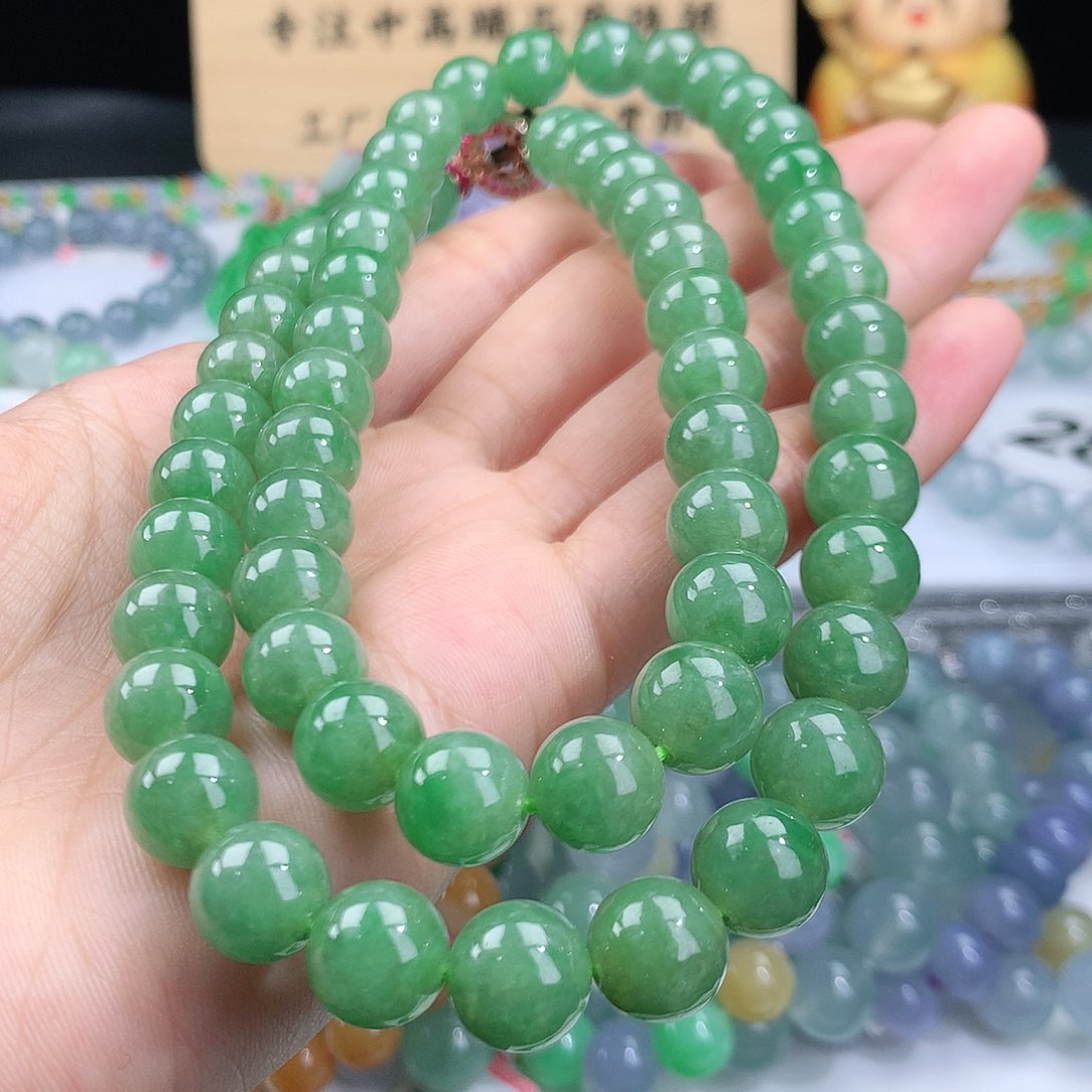 翡翠手链未镶嵌卡10