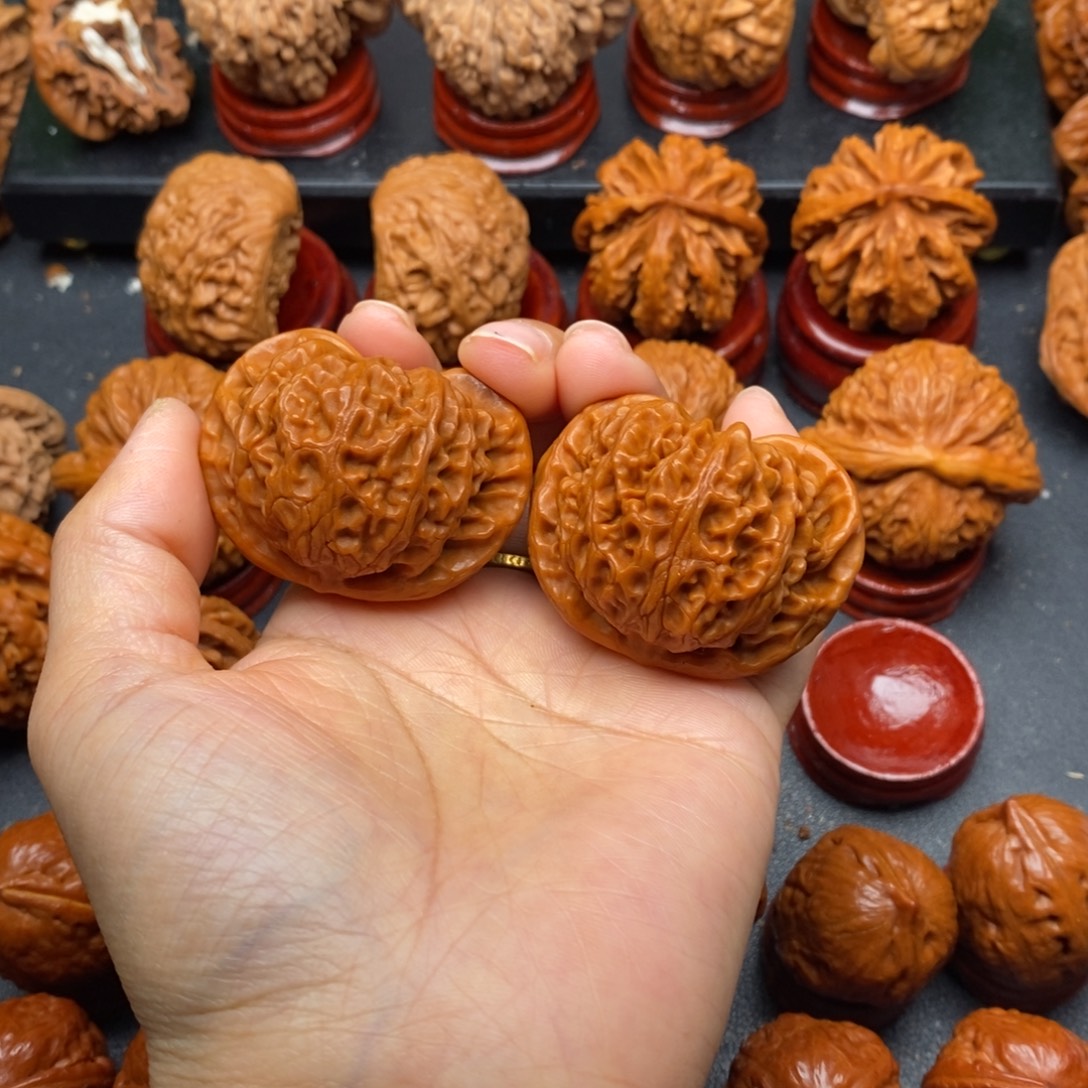 文玩核桃把件45宫灯