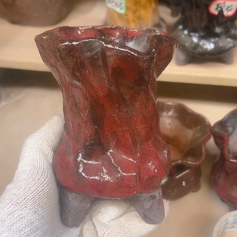 粗陶花盆手工花盆