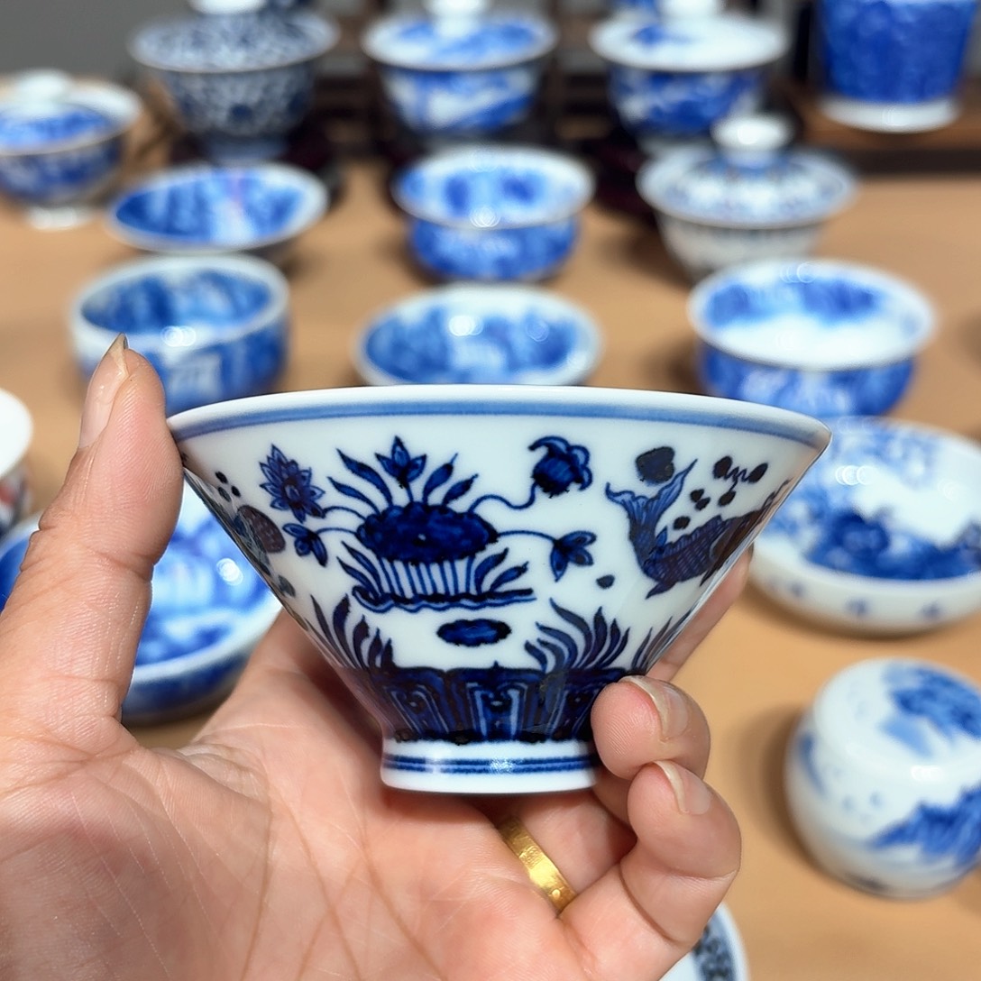 景德镇纯手工手绘斗立杯