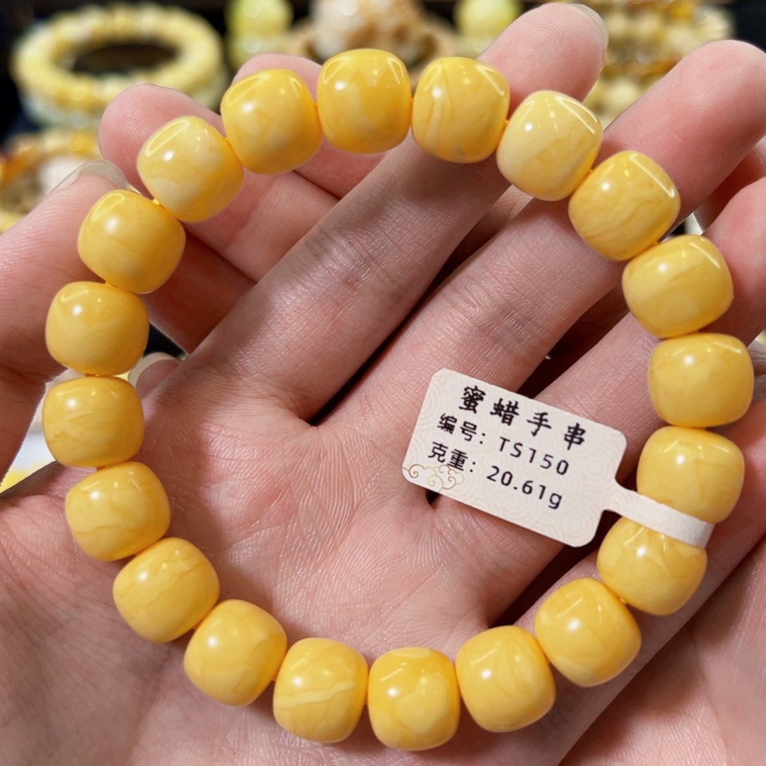 裸石琥珀未镶嵌12mm同料小年份老型手串