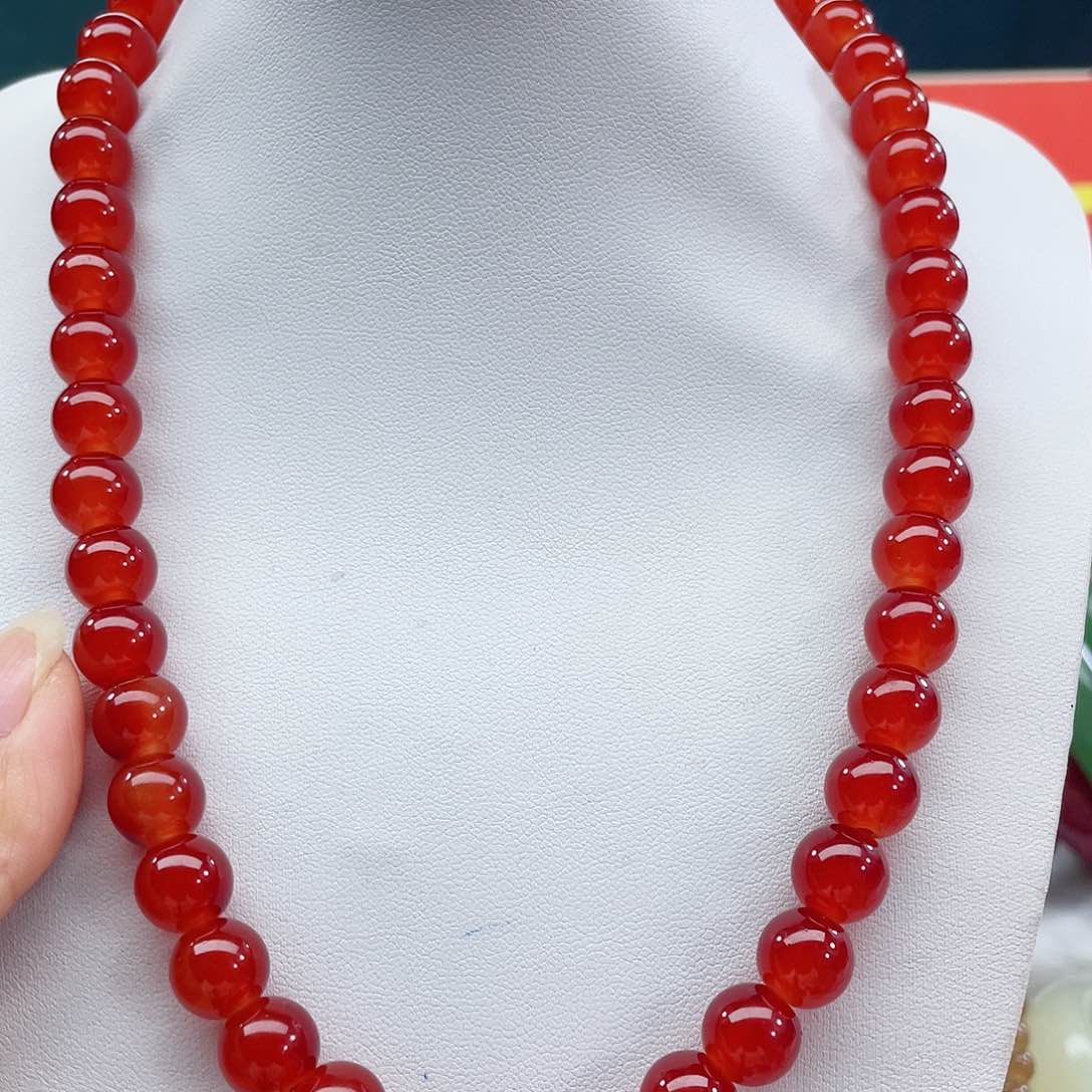 玛瑙/玉髓颈饰合金