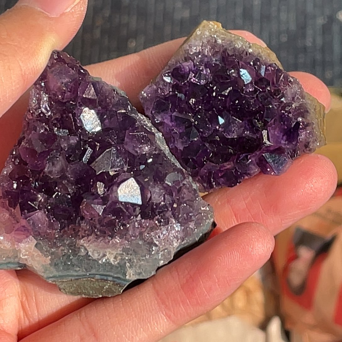 水晶手串未镶嵌乌拉圭紫水晶20号