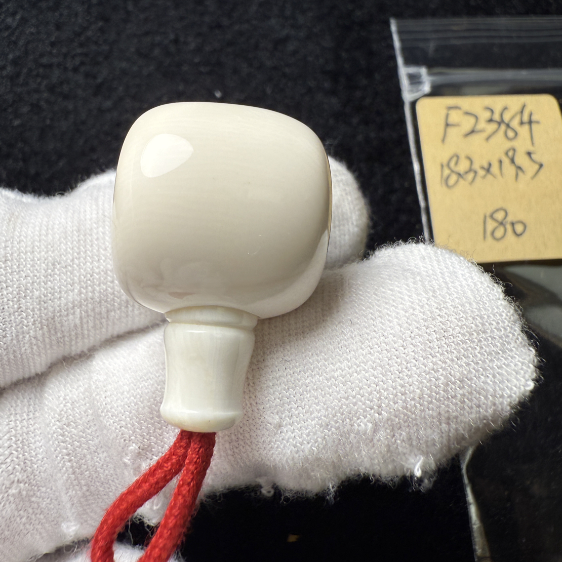 F2384猛犸象牙藏式分体三通桶珠分体18.3*19.5冰料果冻料折后