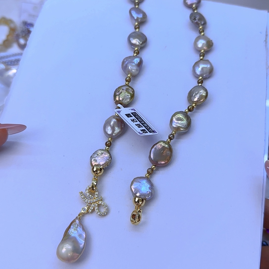 未镶嵌项链定制693淡水珍珠