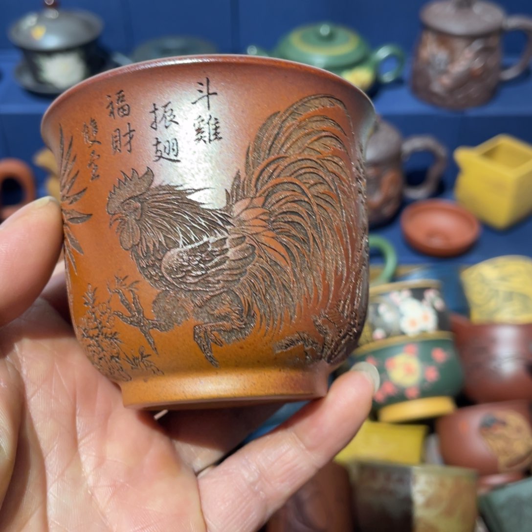 原矿紫砂手工主人杯