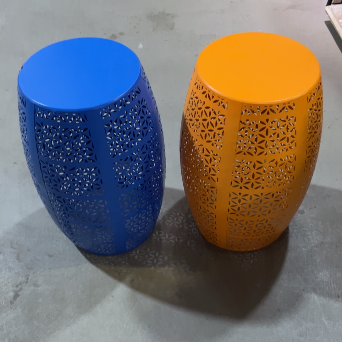 茶***y铁铁艺圆凳孤品2个102421