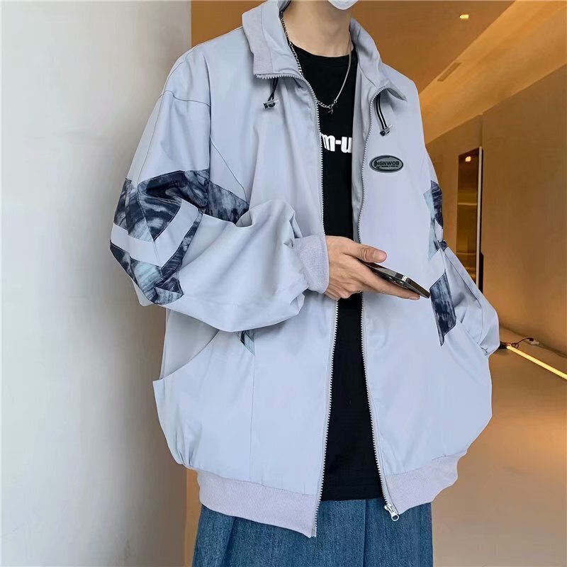 Y6504潮牌美式外套男女春秋季百搭休闲夹克痞帅炸街上衣2025年潮