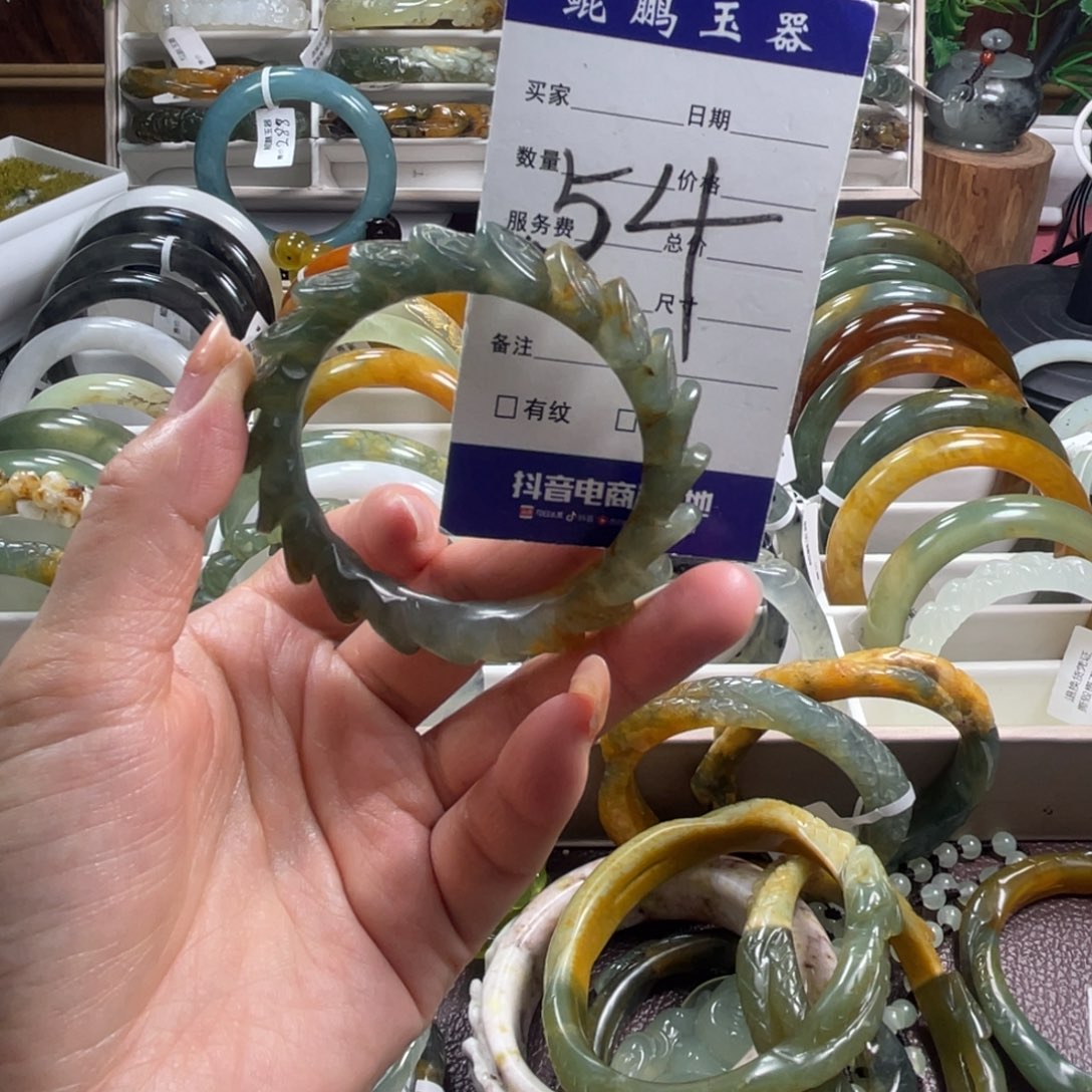 未镶嵌蛇纹石玉手镯