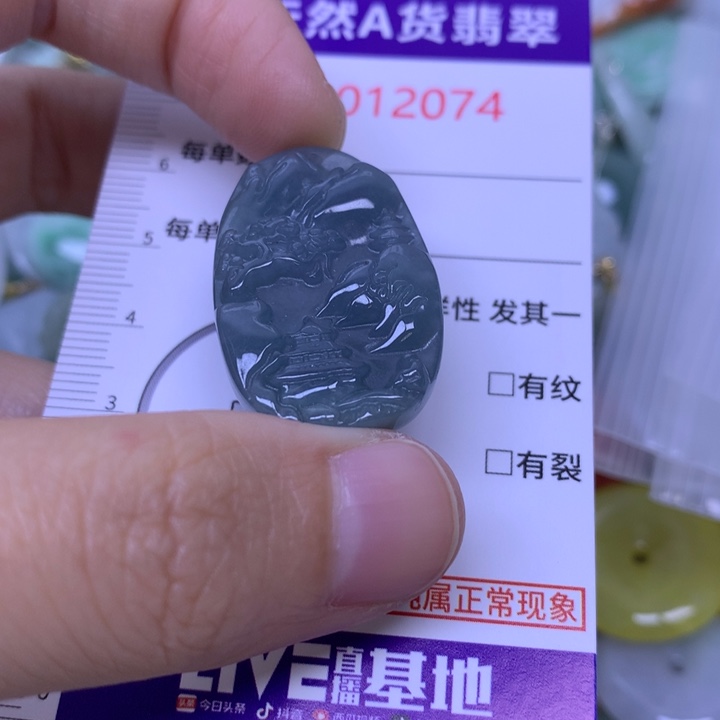 翡翠未镶嵌吊坠(不含链)