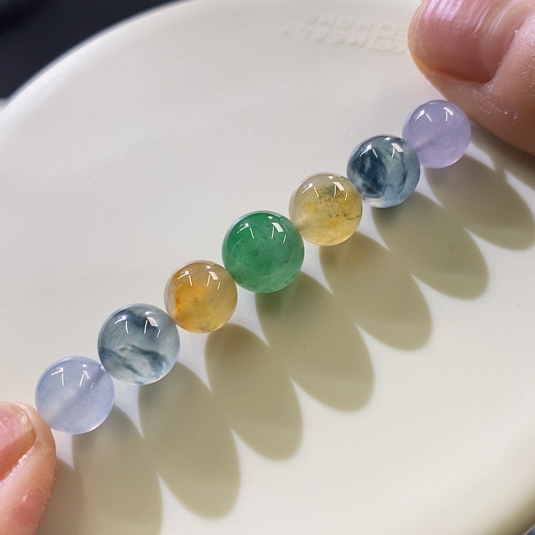 未镶嵌挂件翡翠一组珠珠