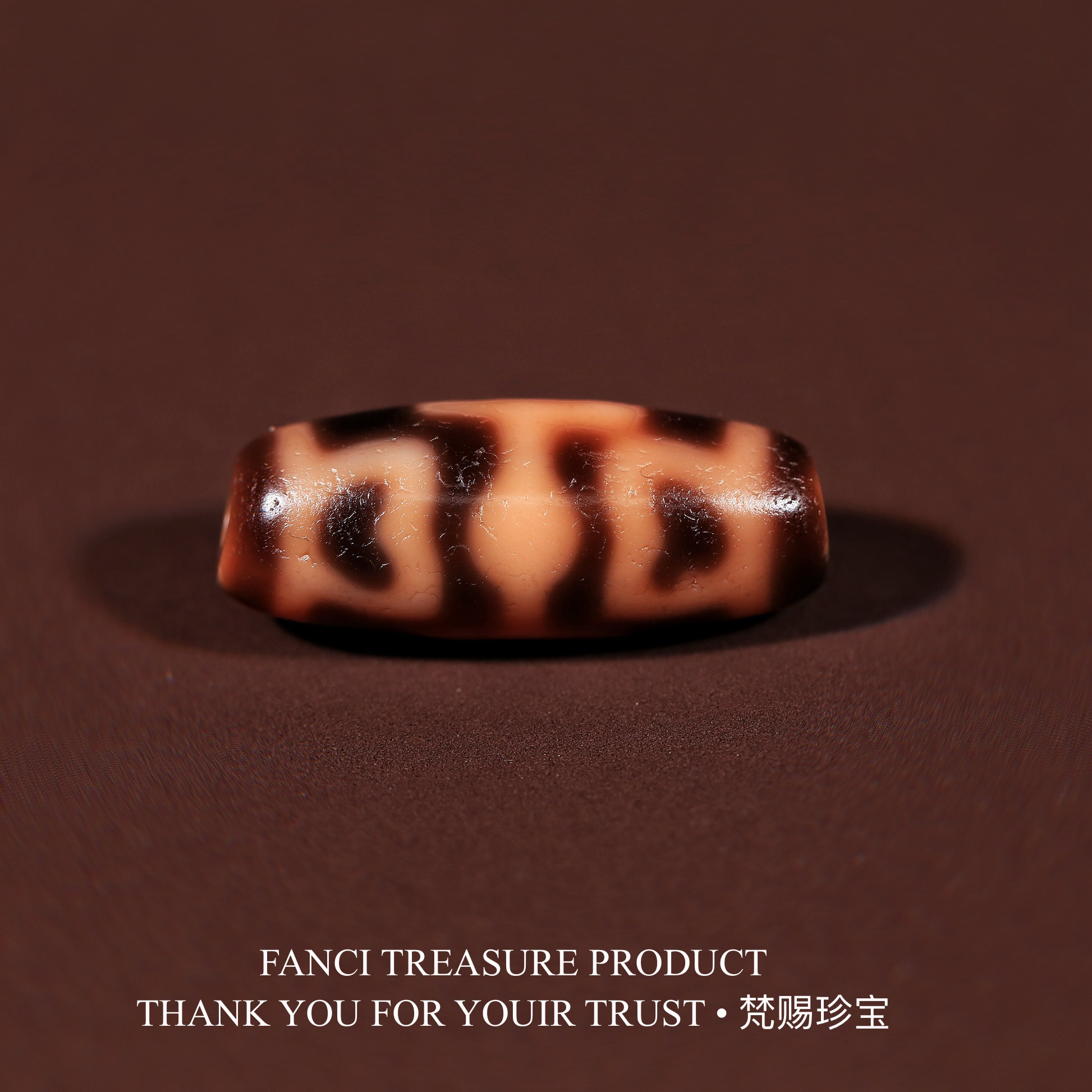 梵赐珍宝·【小卢系列】手工台珠莲花贵人29.7x11.7mm天珠