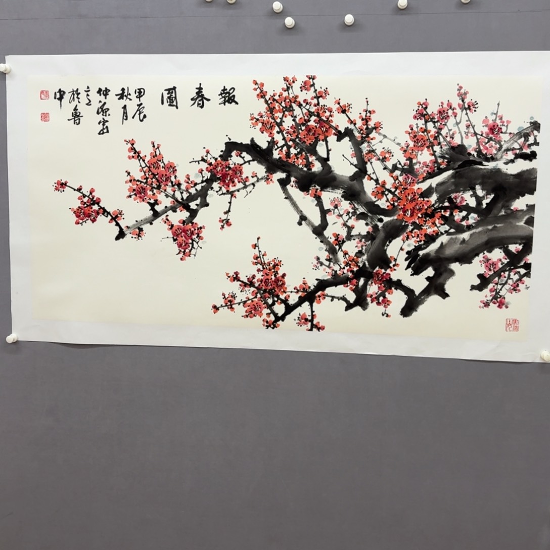 国画艺术家真人手绘