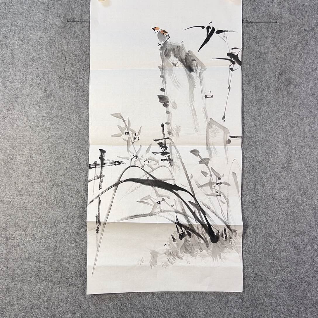 国画118 花鸟和花的颜色一样是我