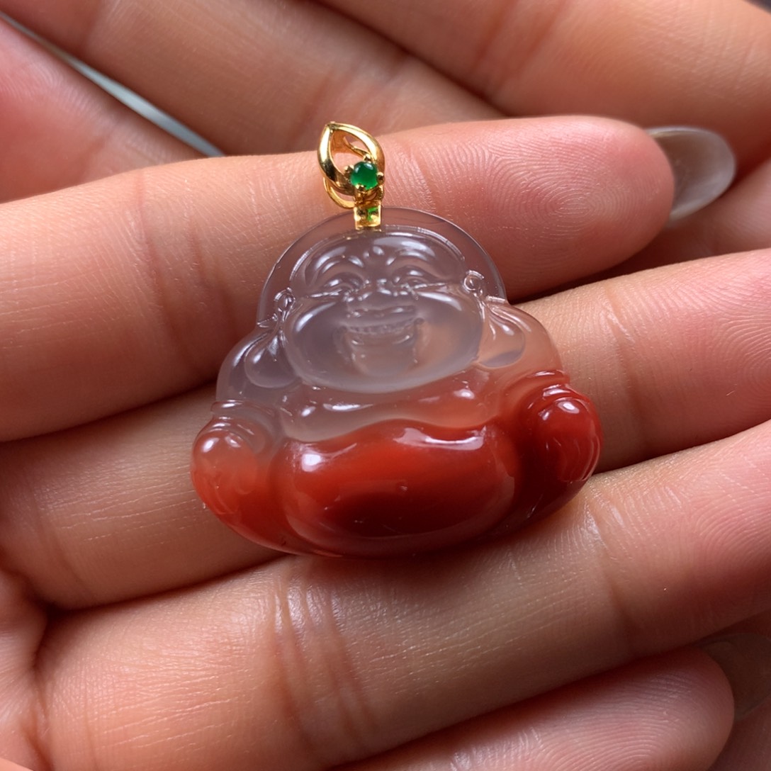 未镶嵌吊坠南红玛瑙