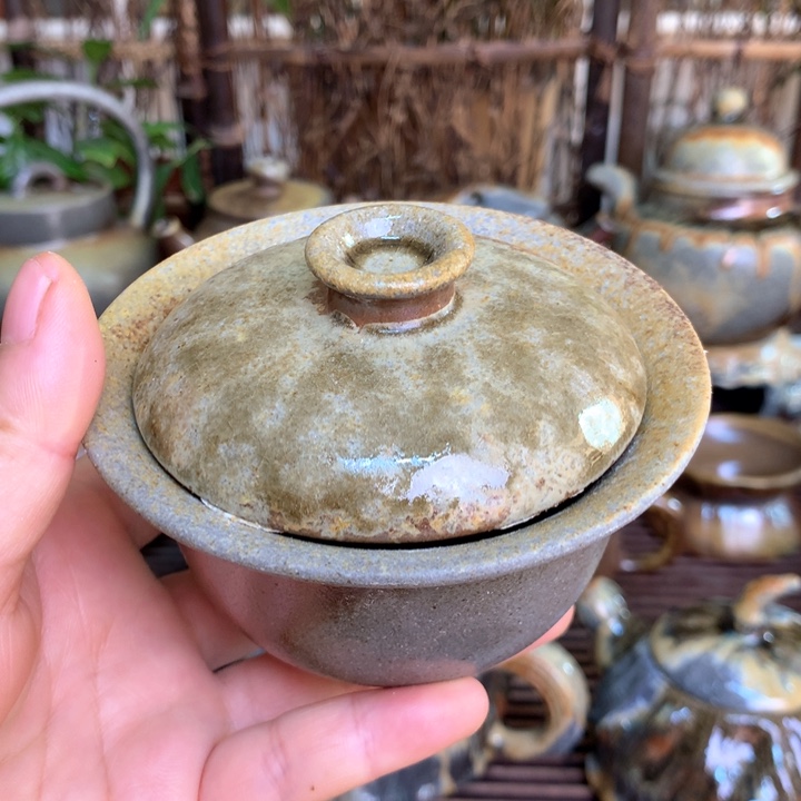 紫砂茶壶纯自然高温无釉裸柴烧