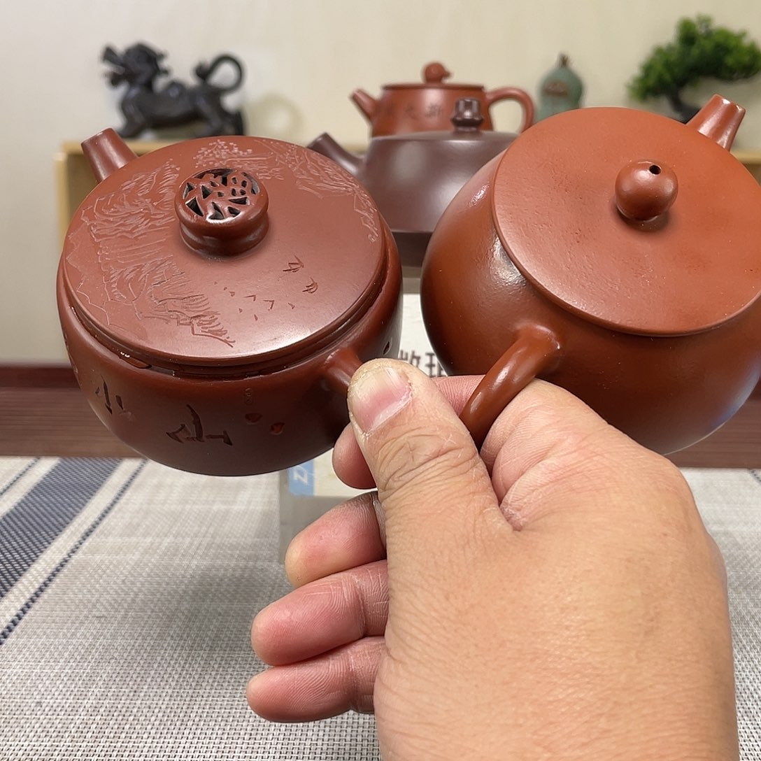 紫砂茶壶耕*微瑕处理