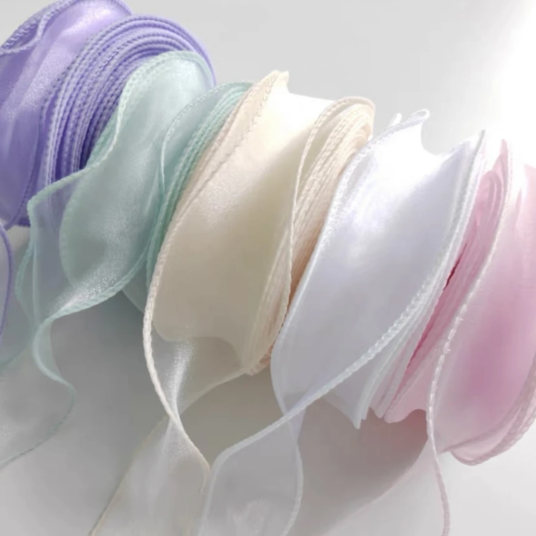 「中浩」40码大卷鱼尾纱 鲜花花束包装丝带纱带