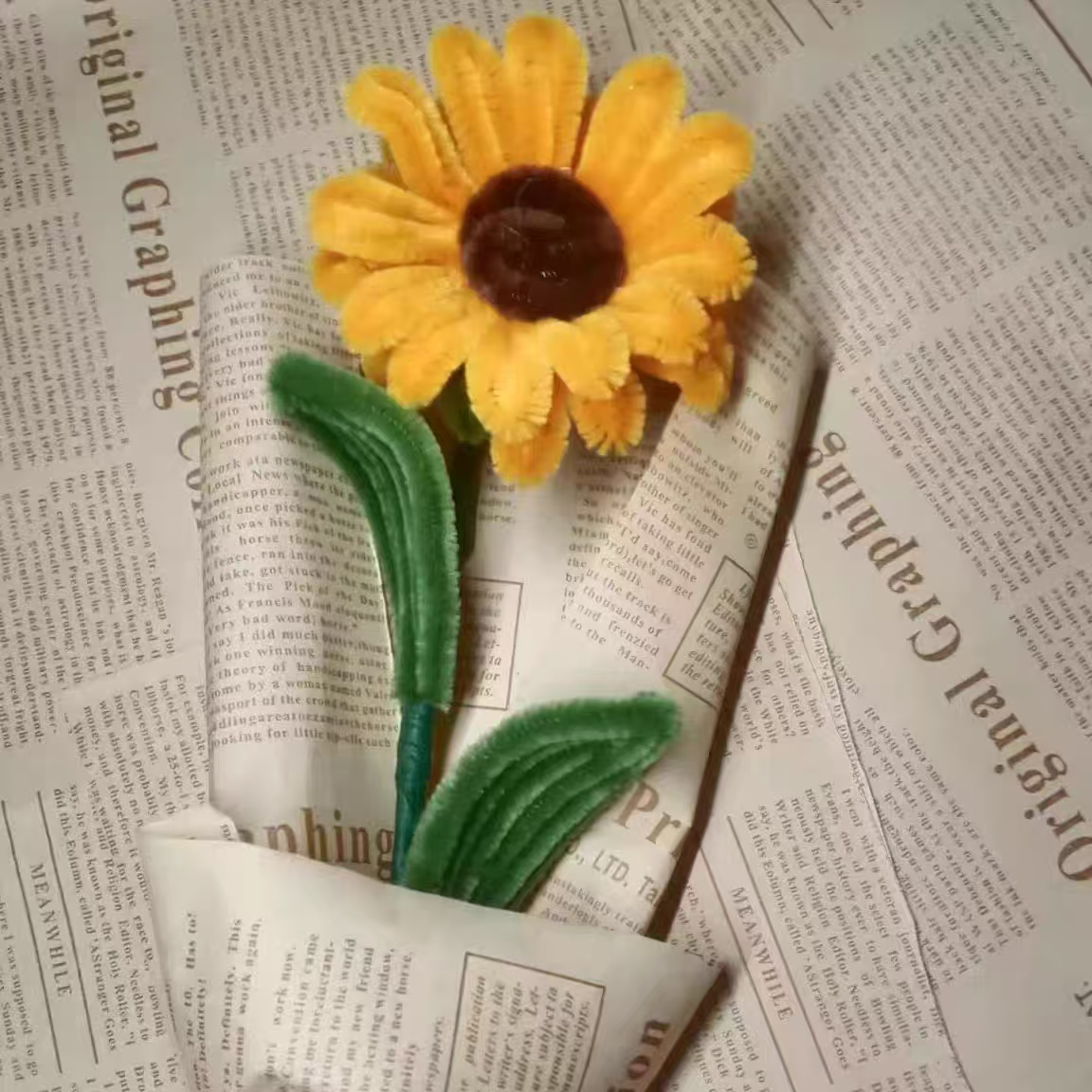 成品扭扭棒玫瑰花创意情侣七夕礼物手工花束弗洛伊德