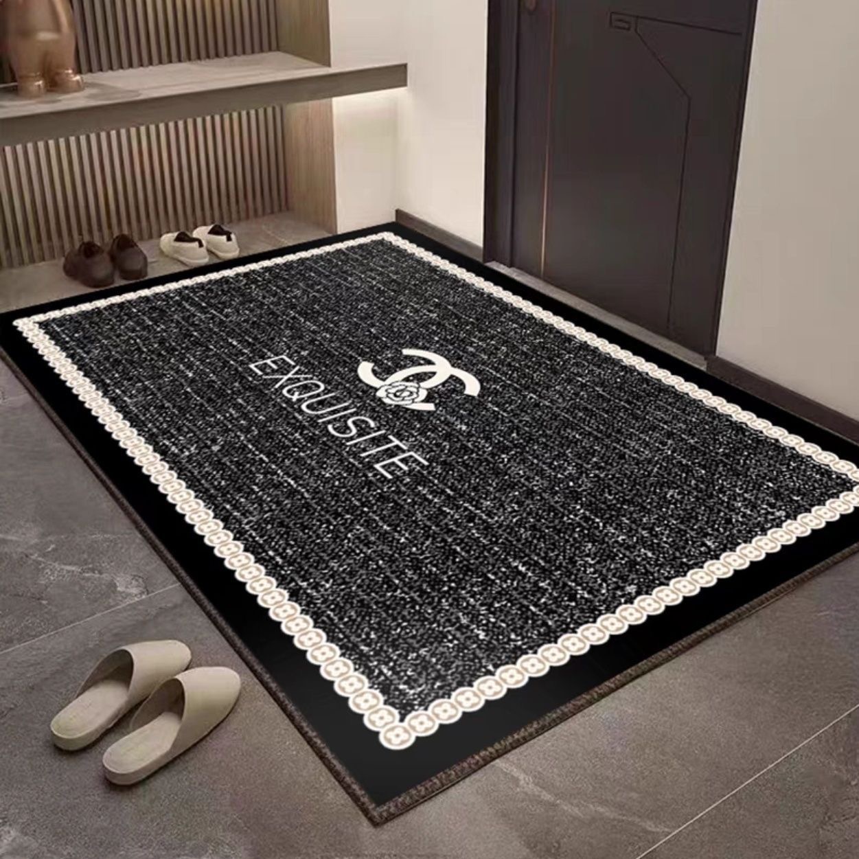 【小香风】入户门地垫防滑玄关垫进门脚垫耐脏超厚厨房吸水耐磨地毯