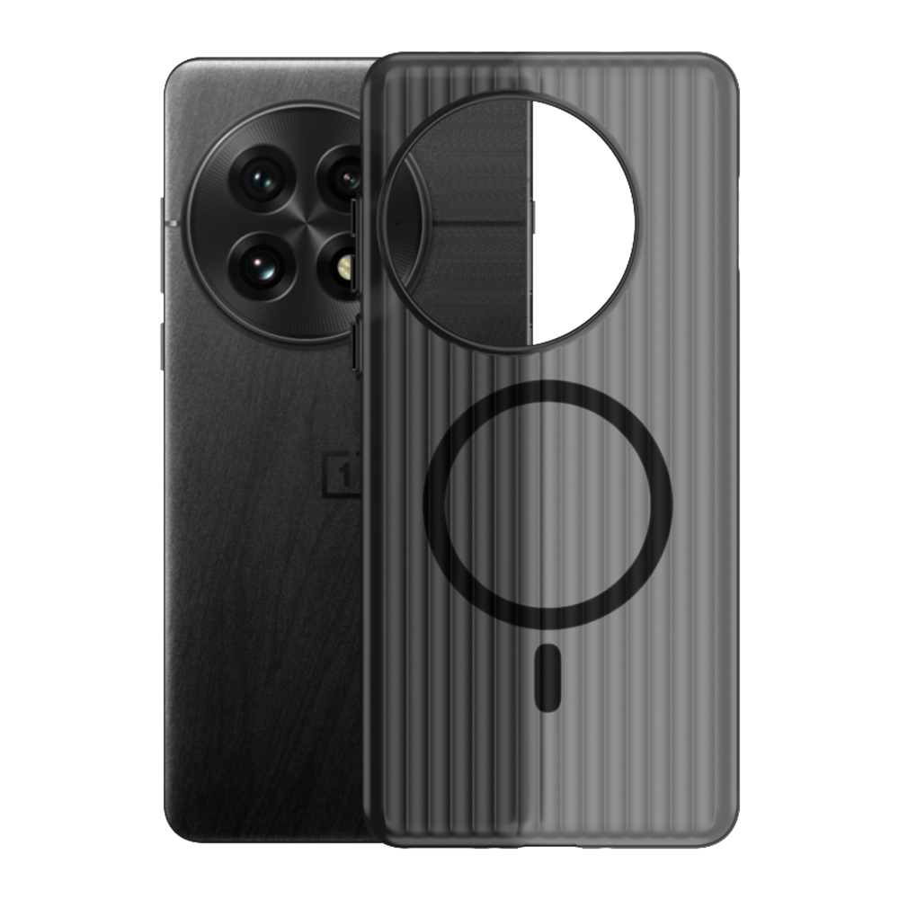 瓦楞手机壳适用于一加13磨砂磁吸保护套13T新款全包高级感一加12