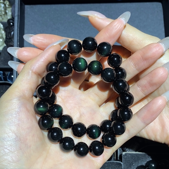 黑曜岩手链未镶嵌用****0