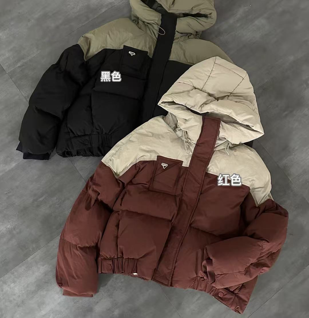 5914号3130#百搭韩系撞色休闲填充双口袋拉链外套