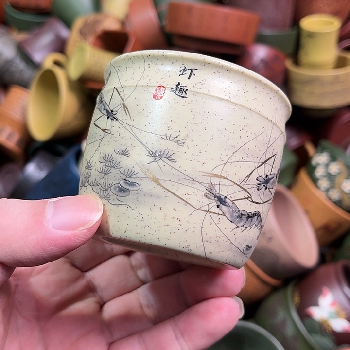 紫砂茶杯全手工紫砂主人杯