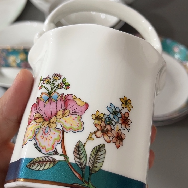 瓷片微瑕骨瓷花篮一个绿野仙踪